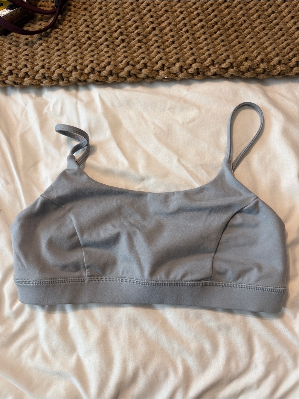 Women's Light Gray Seamless Bralette - Soft Everyday Support